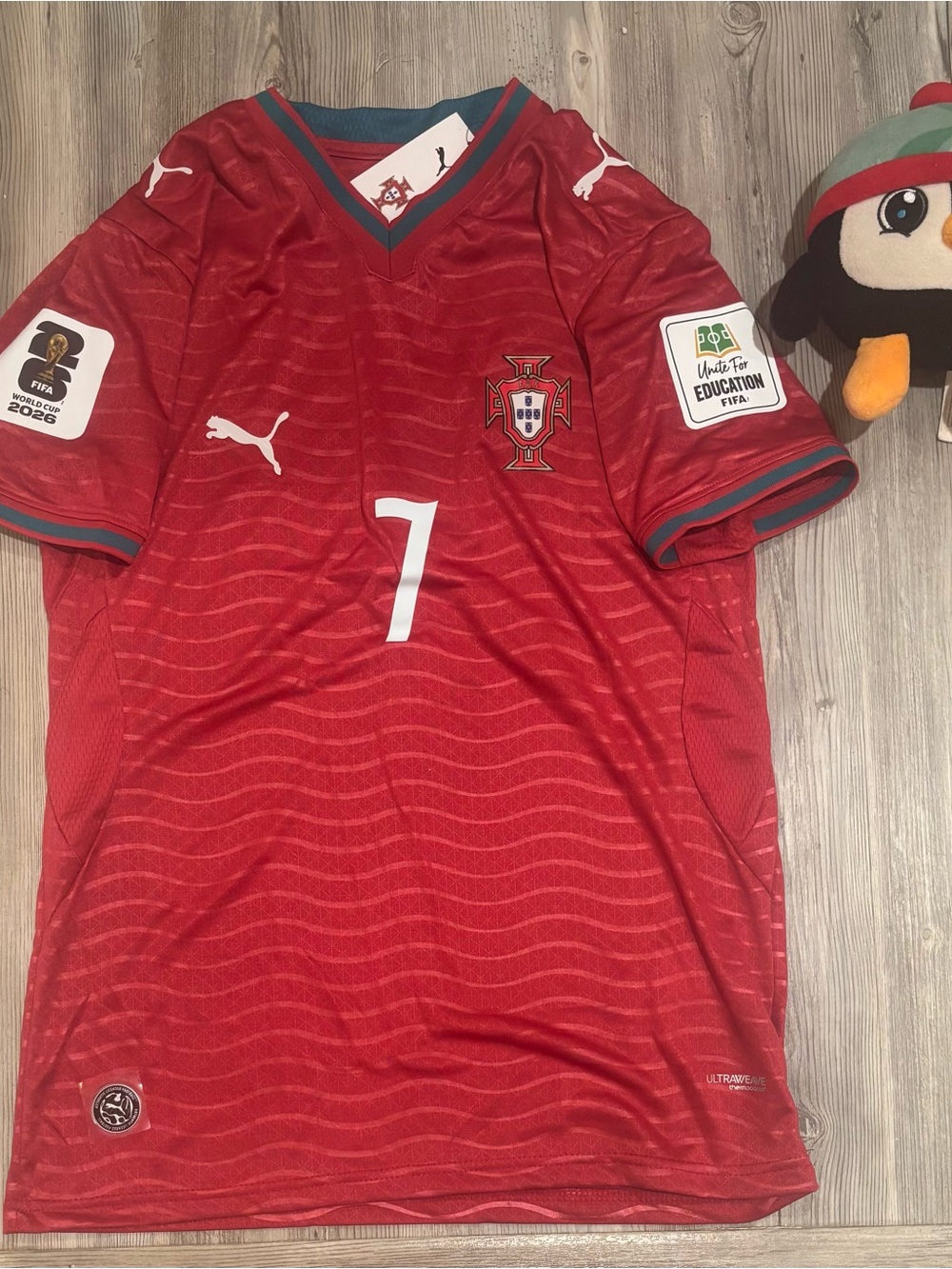 Puma Red Portugal Ronaldo #7 Men's Home 2026 World Cup Jersey